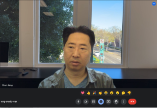 How do I create animated background for Google Meet?