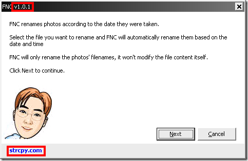 FNC(Photo/Video File Name Changer) v1.01 release