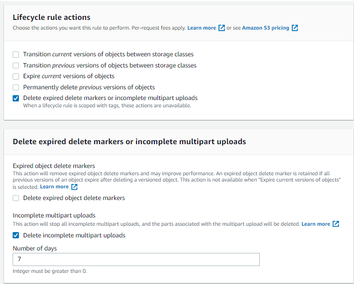 Check incomplete multipart uploads if AWS S3 storage size is abnormally big huge compared to the origin storage