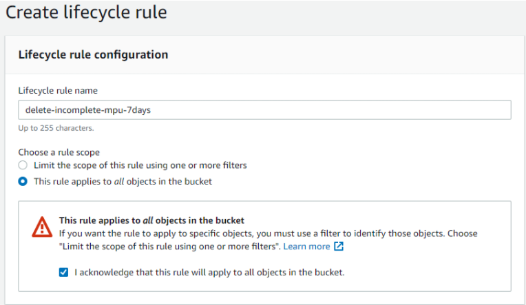 Check incomplete multipart uploads if AWS S3 storage size is abnormally big huge compared to the origin storage