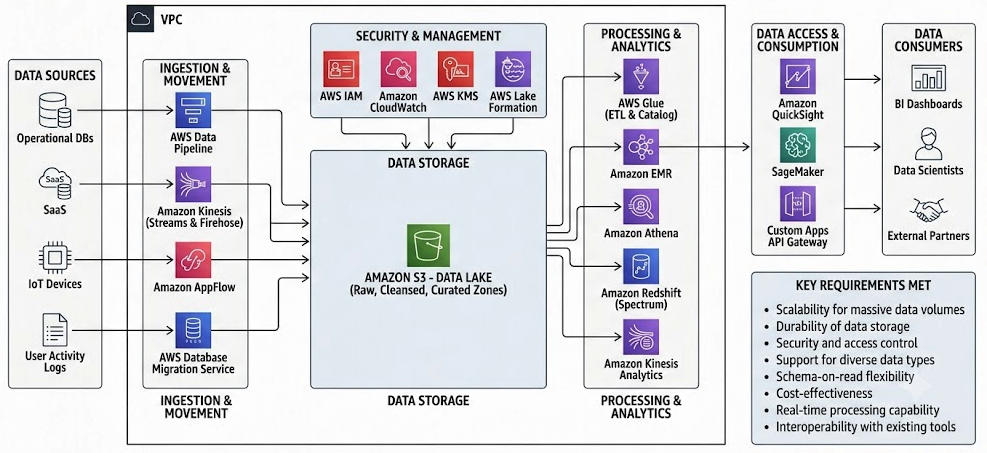 Enterprise Data Lake Architecture based on AWS