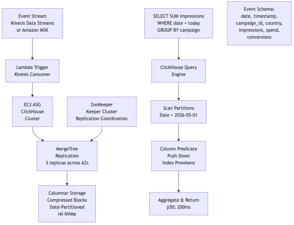 AWS Real-Time Dashboards: Druid, ClickHouse, or Lambda?