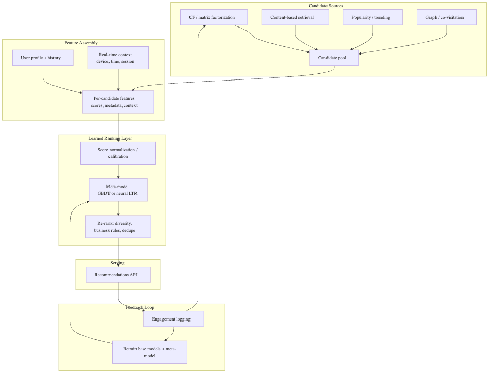 Hybrid Methods for Recommendation Service