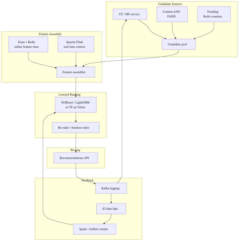 Hybrid Methods for Recommendation Service