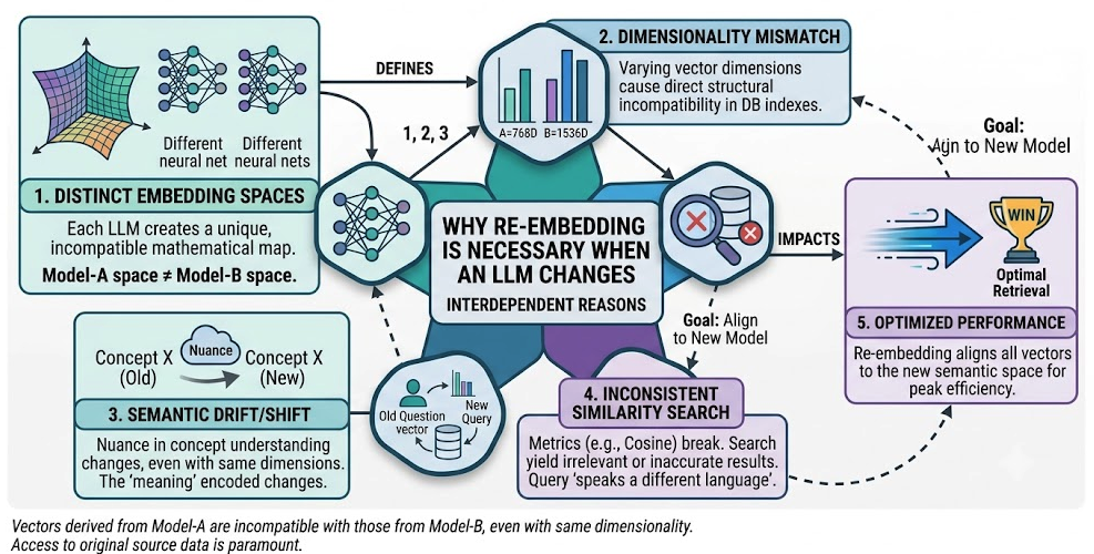 The Core of Vector Databases: Embeddings and LLM Dependency