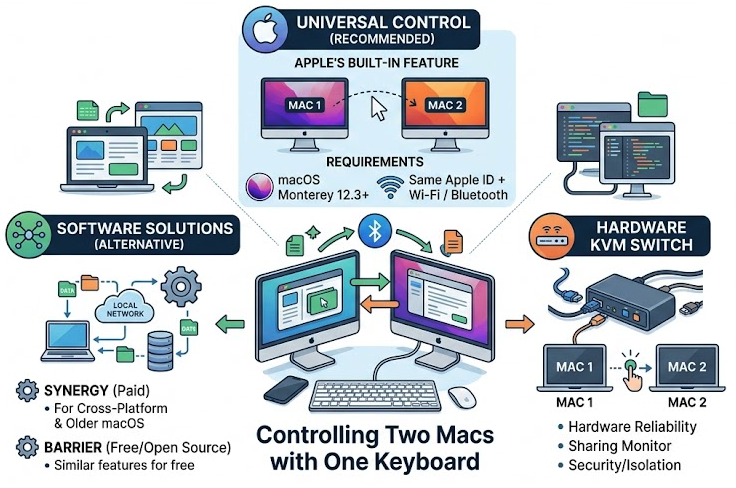 Controlling Two Macs with One Keyboard — It Really Feels Like Magic