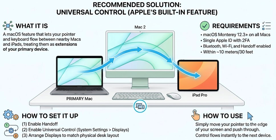 Controlling Two Macs with One Keyboard — It Really Feels Like Magic