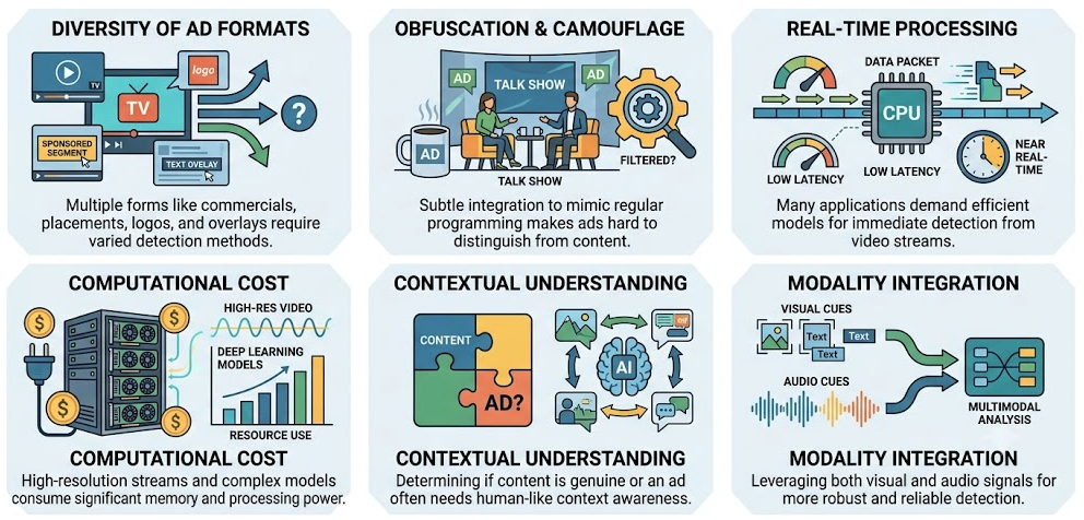 Machine Learning Models for Ad Detection from a Video Stream
