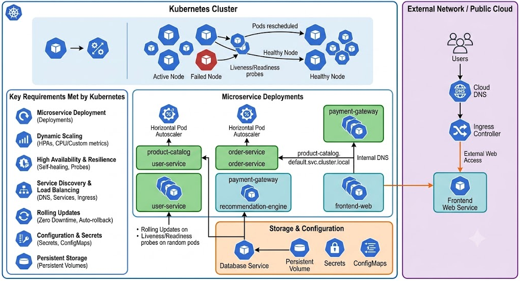 Why Kubernetes? Core Features and Microservice Orchestration Strategies