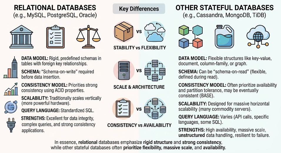Stateful Databases: A Deep Dive with Cassandra & TiDB