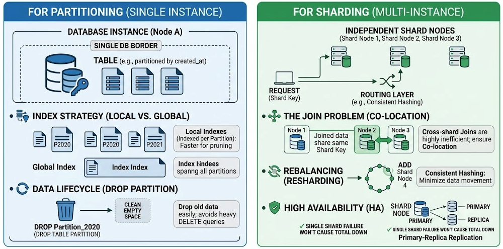 Architecture Design - Database Partitioning vs. Sharding