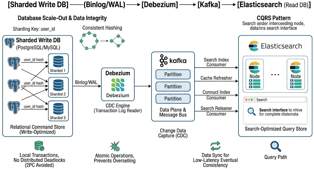 Enterprise-Scale 100k+ TPS Order Processing System Architecture