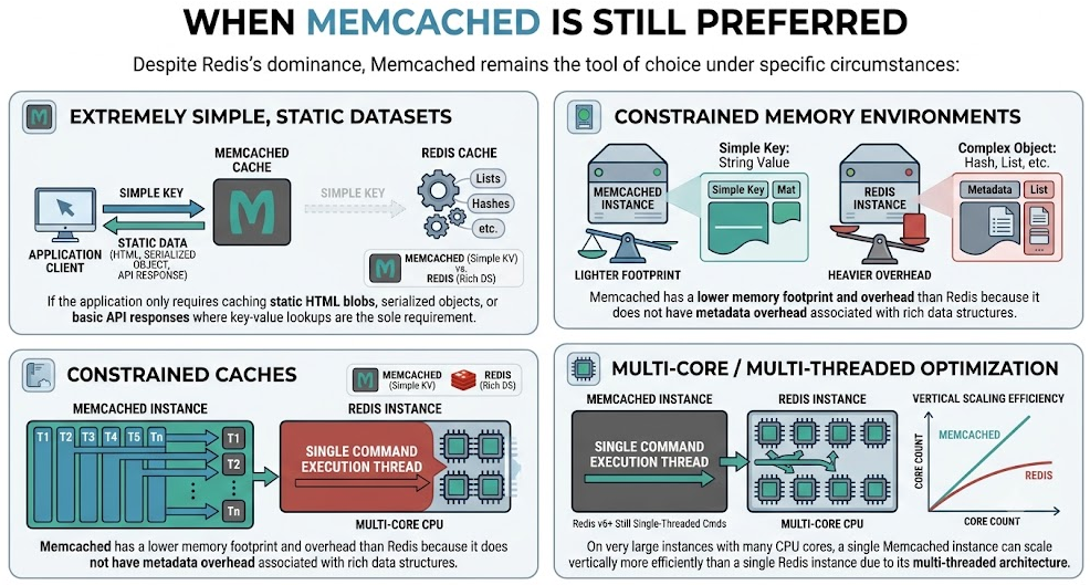 Redis vs Memcached: Why Enterprise Tech Giants Choose Redis