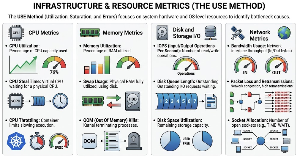 Key Metrics Track to Ensure the Health and Performance of a Distributed System