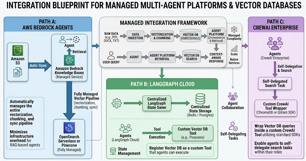 Vector Database Integration on Fully Managed Multi-Agent Environment
