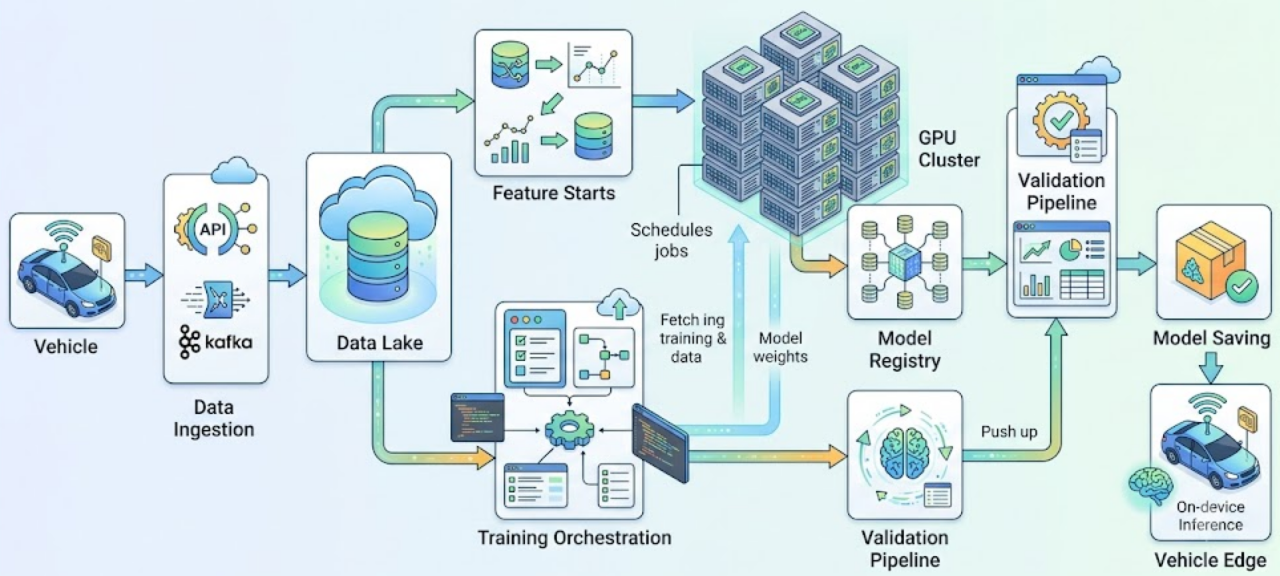 End-to-End Autonomous Vehicle ML Training Pipeline