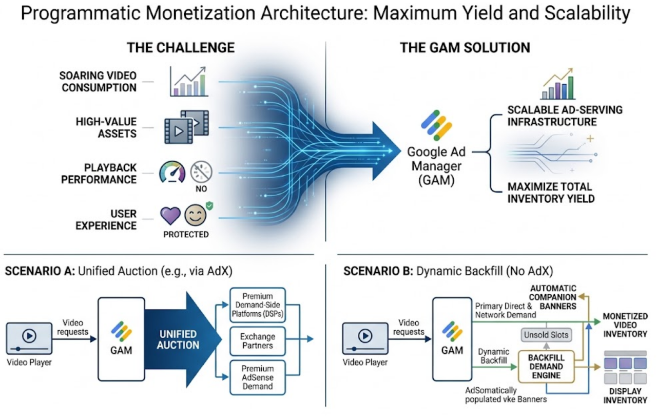 Monetizing Web Video Assets: Implementing Programmatic Video Ads with Google Ad Manager
